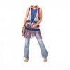 Women's Victory Cotton Crochet Fringe Vest Americana Patriotic - COCO + CARMEN XXL - 3 of 4