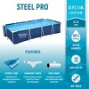 Bestway Steel Pro 13 Foot x 32 Inch Rectangular Above Ground Outdoor Pool Steel Framed Vinyl Swimming Pool with 1,506 Gallon Water Capacity, Blue - 2 of 4