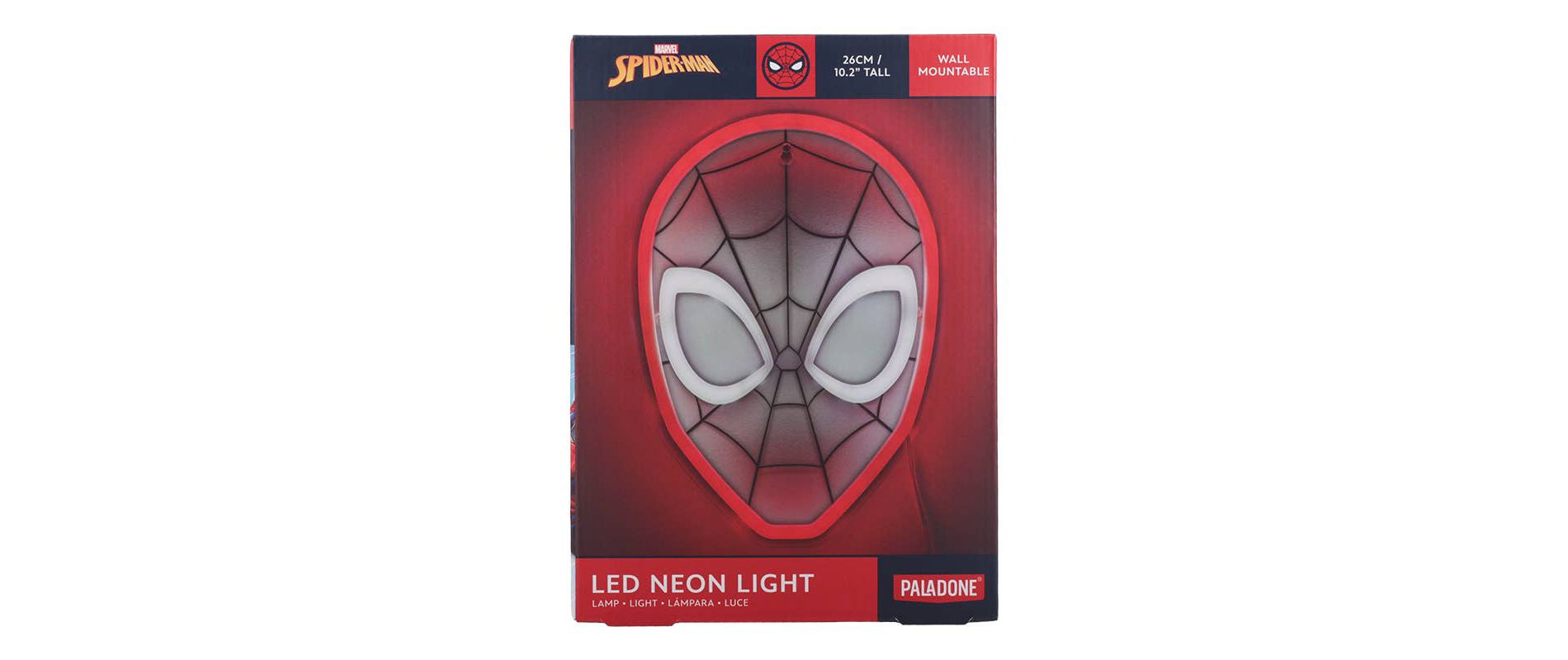 Paladone Marvel Spiderman - Wall Mountable LED Neon Light