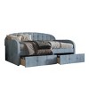 ChaletPosh Twin Size Daybed in Velvet with Storage - 3 of 4