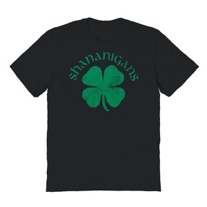 Rerun Island Men's Shananigans Green Short Sleeve Graphic Cotton T-Shirt - 1 of 1