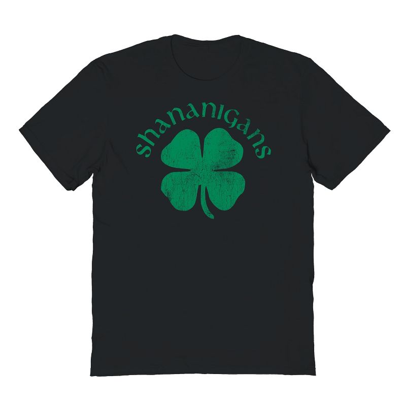 Rerun Island Men's Shananigans Green Short Sleeve Graphic Cotton T-Shirt, 1 of 2