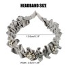 Unique Bargains Women's Rhinestone Pleated Headband Faux Pearl Headband 1 Pc - 4 of 4