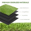 Dexmalle 7 FT x 15 FT,1.38 Inch Fake Grass Turf Rug with Drain Holes,Patio/Indoor - 4 of 4