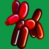 Boy's Design By Humans Balloon Animal - Dog (red) By TaliRachelle T-Shirt - 2 of 3