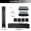 CuisinSmart 10x10 Pop Up Canopy with 4 Sidewalls, Portable Instant Shelter, Outdoor Canopy Gazebo with 4 Sandbags, Canopy Tent for Camping, Black - 4 of 4