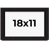 PosterPalooza | Modern Shadow Box 1" Depth Black Picture Frame - UV Acrylic, Backing Board, Hanging Hardware - 2 of 4