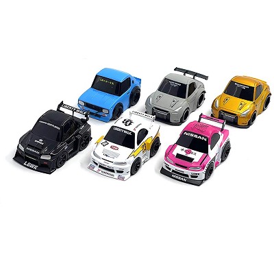 "QubeCarz" Series #1 Set of 6 pieces 1/64 Diecast Model Car by Mini GT