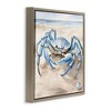 Stupell Industries Blue Crab on Beach Black Floater Framed Canvas Wall Art - 3 of 4