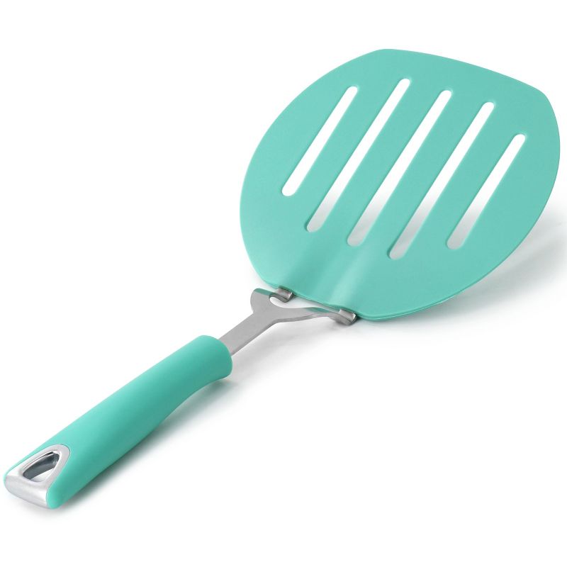 Martha Stewart Everyday Drexler Large 6.5 Inch Slotted Spatula in Turquoise, 2 of 6