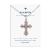 Anna-Kaci Rhinestone Celtic Cross Pendant Fashion Necklace with Gift Card Envelope Jewelry Gifts - 2 of 4