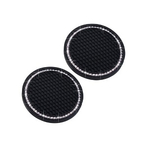 TruAIR 2 Car Cup Coasters With Rhinestones - 1 of 4
