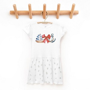 The Juniper Shop Coquette Ship Anchor Toddler Graphic Dress - 1 of 3