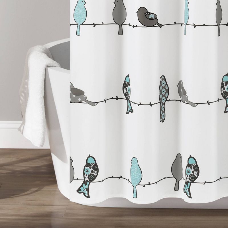 Rowley Birds Shower Curtain - Lush Décor, 5 of 10