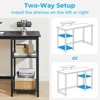 Itopfox Computer Desk with Monitor Stand, Office Desk with Adjustable Storage Shelves, Small Gaming Desk for Home Work Writing Study, Black - 4 of 4