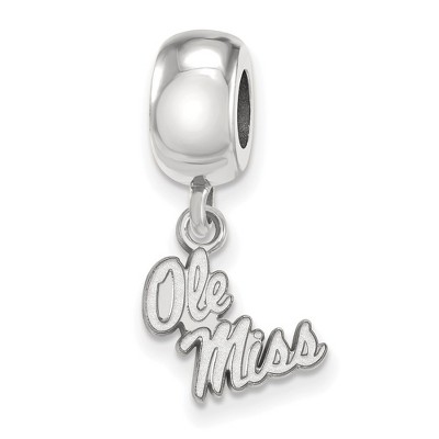 Black Bow Jewelry Sterling Silver Mississippi Rebels NCAA Bead Charm
