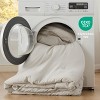 Bedsure | 3Pcs Beige Soft Warm Imitation Washed Cotton Bed Comforter Sets for All Seasons - 4 of 4