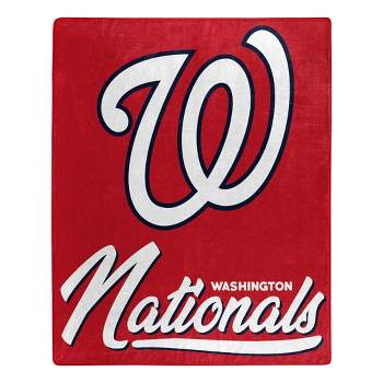 MLB Washington Nationals 50 x 60 Raschel Throw Blanket