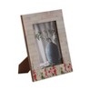Boho Floral Picture Frame - Decorative Photo Frame with Resin Accents - Vintage Aesthetic for Home, Office, Bedroom, Living Room - 2 of 4