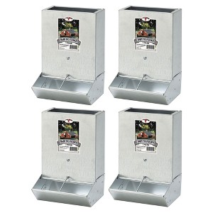Little Giant BPF2 Heavy Duty Mountable or Freestanding 2 Hole Baby Piglet Livestock Multipurpose Trough Feeder, 7 Pound Capacity (4 Pack) - 1 of 4