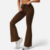 Anna-Kaci Active Women's High Waist Flare Athletic Pants with Drawstring Waist - 2 of 4