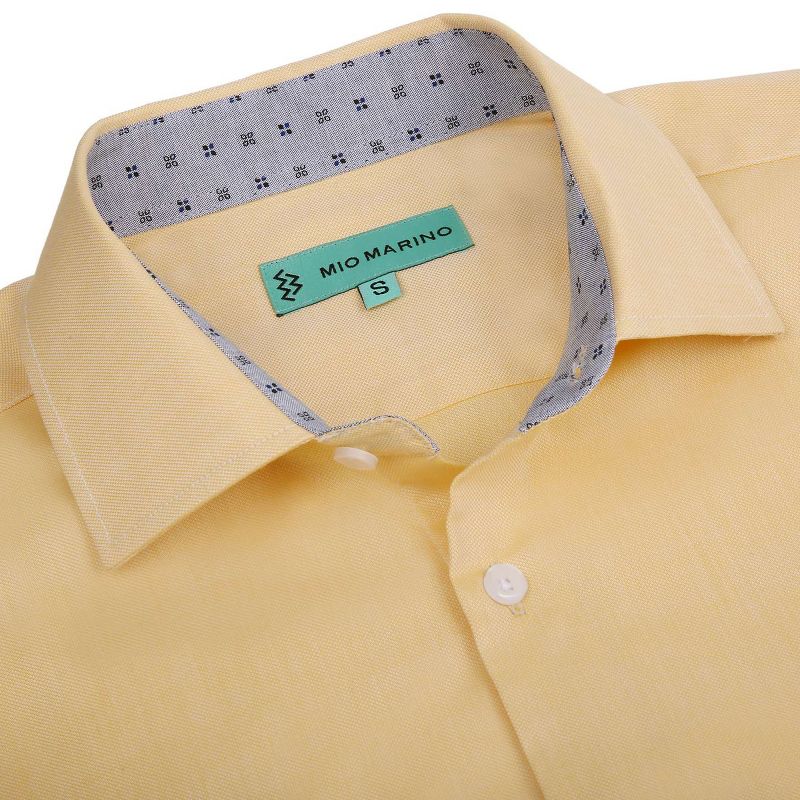 Mio Marino | Men's Oxford Slim Fit Shirt, 3 of 5