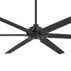 Airsurfer Windmill 72-in Color-Changing LED Matte Black with Black and Dark Brown Blades Ceiling Fan With Light - Remote Included ( 6 -Blade ) - 3 of 4