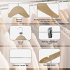 USTECH 10pk Dress/Skirt/Suit/Pants Organiser Clothes Hanger Natural Wood - 2 of 4