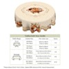 Fall Tablecloth Autumn Pumpkin and Maple Leaves Table Cover for Fall Harvest Thanksgiving Dinner Party Seasonal Home Decor - 4 of 4