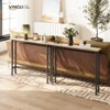 VINGLI 2-piece Set Triamine + Iron 200 * 15 * 79cm with Power Strip Foyer Table - 3 of 4