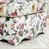 CAVINAS Floral Print Armless Accent Chair,Plush Upholstered Dining Chair with Matching Lumbar Pillow,Sitting Chair for Living Room,Kitchen - 4 of 4