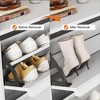 Modern Shoe Cabinet Flip Drawers & Adjustable Shelf, Wood Entryway Storage for Hallway, Living Room - 4 of 4