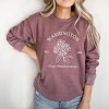 Simply Sage Market Women's Graphic Sweatshirt Embroidered Washington Coast Flower - 2 of 4