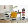 Okak Modern Velvet Office Chair with Padded Back, Desk Chair with Adjustable Armrest and Back, Comfy Chair for Office, Study - 4 of 4