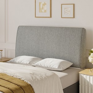 Pinmoco Full Adjustable Headboard, Ergonomic Upholstered Foam Headboard, Gray - 1 of 4