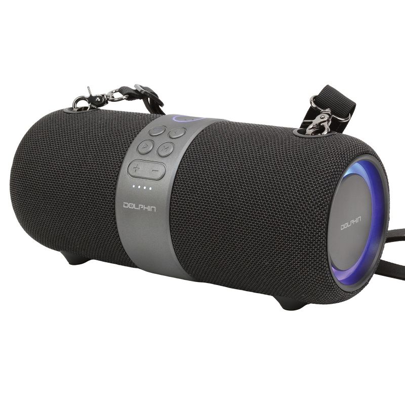 Dolphin® Audio LX60 Series Waterproof Portable Bluetooth®/FM Radio/USB/microSD™ Card Boom Box with DSP (Black), 1 of 7