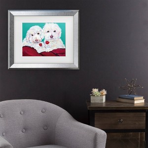Trademark Fine Art Pat Saunders-White Rainie Matted Framed Art - 1 of 4