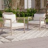 CAVINAS Outdoor Acacia Wood Patio Chairs with Waterproof Deep Seating,Rattan Patio Furniture for Porch,Backyard,Balcony - 2 of 4
