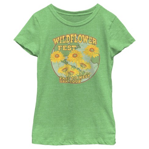 Girl's Lost Gods East To West Wildflower Tour T-Shirt - image 1 of 4