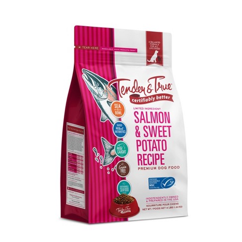 Salmon and sweet shop potato puppy food