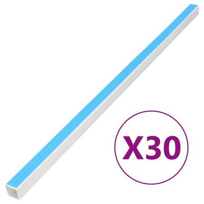 vidaXL Cable Trunking Self-Adhesive 0.8"x0.4" 98.4' PVC