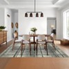 Washable Rug Modern Geometric Accent Rug with Non-Slip Backing Stain-Resistant Plaid Floor Mats Foldable Ultra-Thin Contemporary Indoor Carpet - 3 of 4