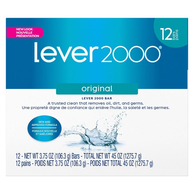 Lever 2000 Original Scent Bar Soap - Scented - 3.75oz/12pk, 1 of 8