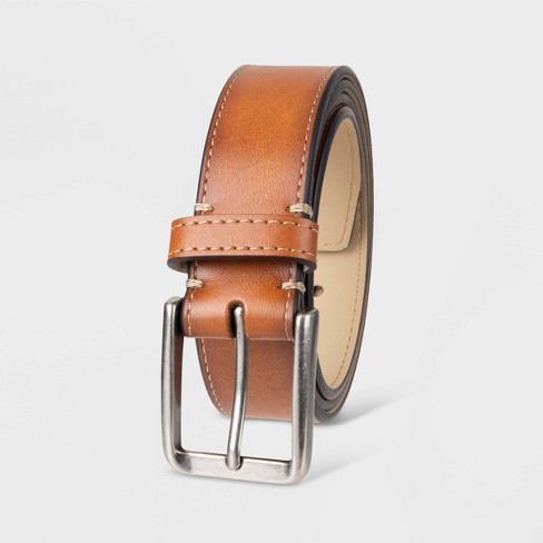 Men's Reversible Wide Bonded Leather Belt