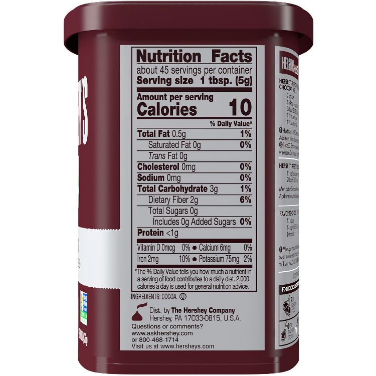 Hershey's Natural Unsweetened Cocoa - 8oz, 4 of 7