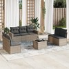 vidaXL Garden Sofa Set Grey, Dark Grey - 2 of 4