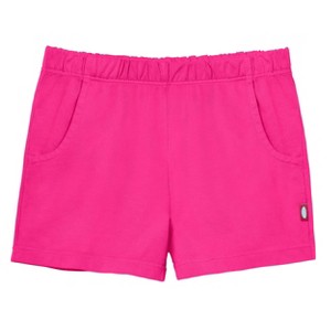 City Threads USA-Made Cotton Girls Soft UPF 50+ Jersey Pocket Shorts - 1 of 4