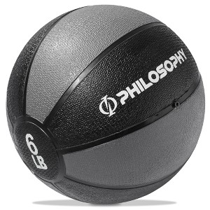 Philosophy Gym Medicine Ball - Weighted Fitness Non-Slip Ball - 1 of 4