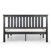 14" Marley Solid Wood Platform Bed with Paneled Headboard Black - Mellow - 4 of 4