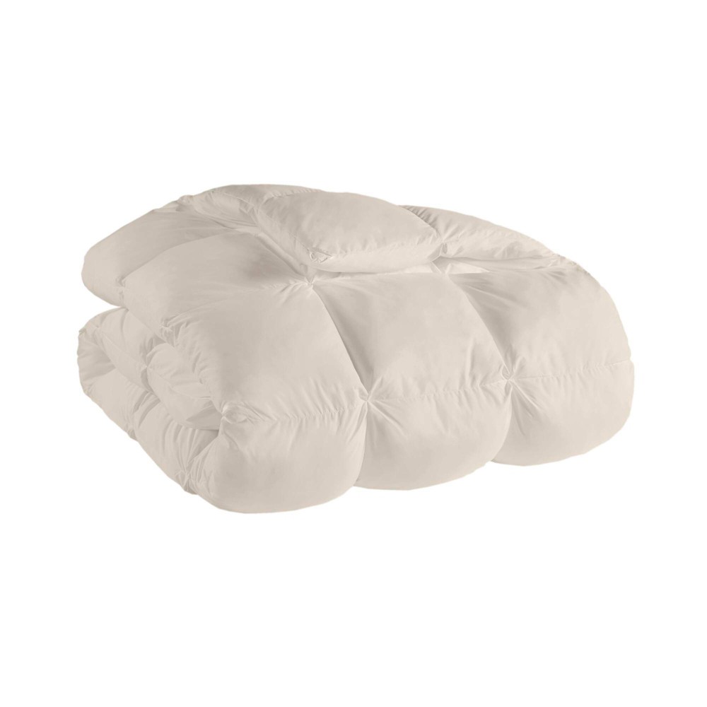 Madison Park Full/Queen Stay Puffed Overfilled Down Alternative Comforter Tan: Ultimate Textile, Cooling, Microfiber Duvet Insert